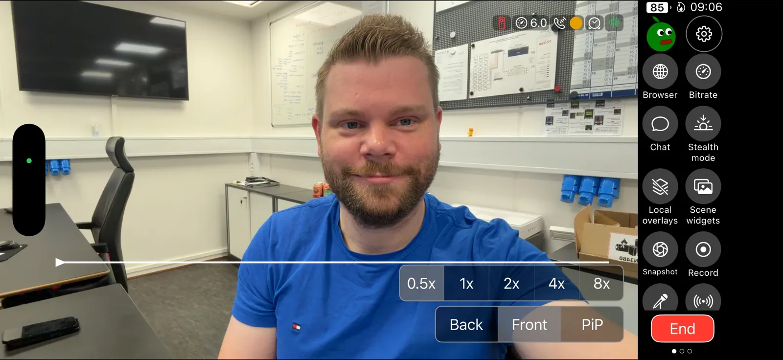Moblin på iPhone sender live med 6 Mbit/s