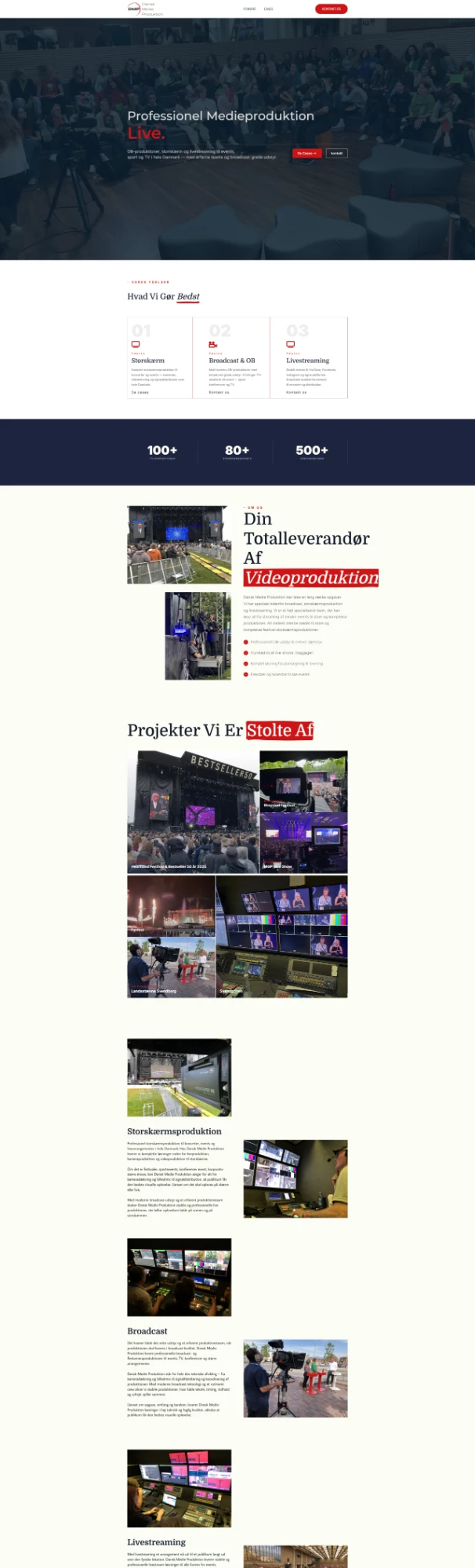 Screenshot af Dansk Medie Produktion (danskmedieproduktion.dk)