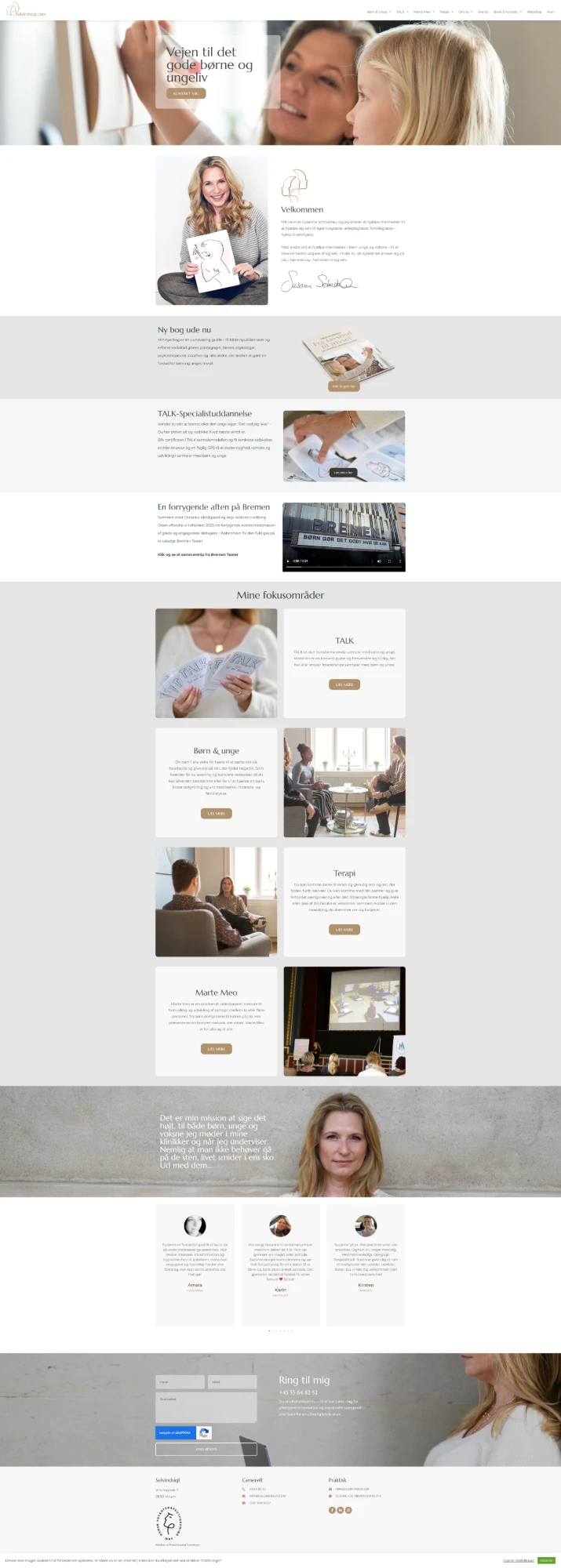 Screenshot af Selvindsigt (selvindsigt.com)