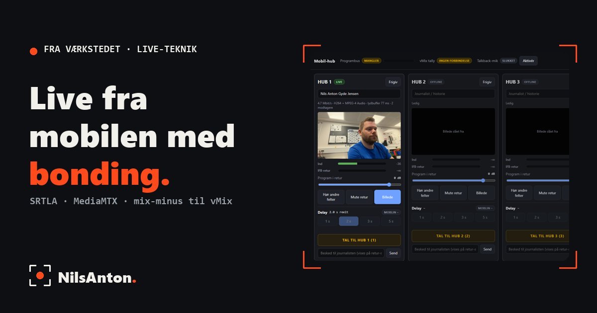 Live fra mobilen med bonding