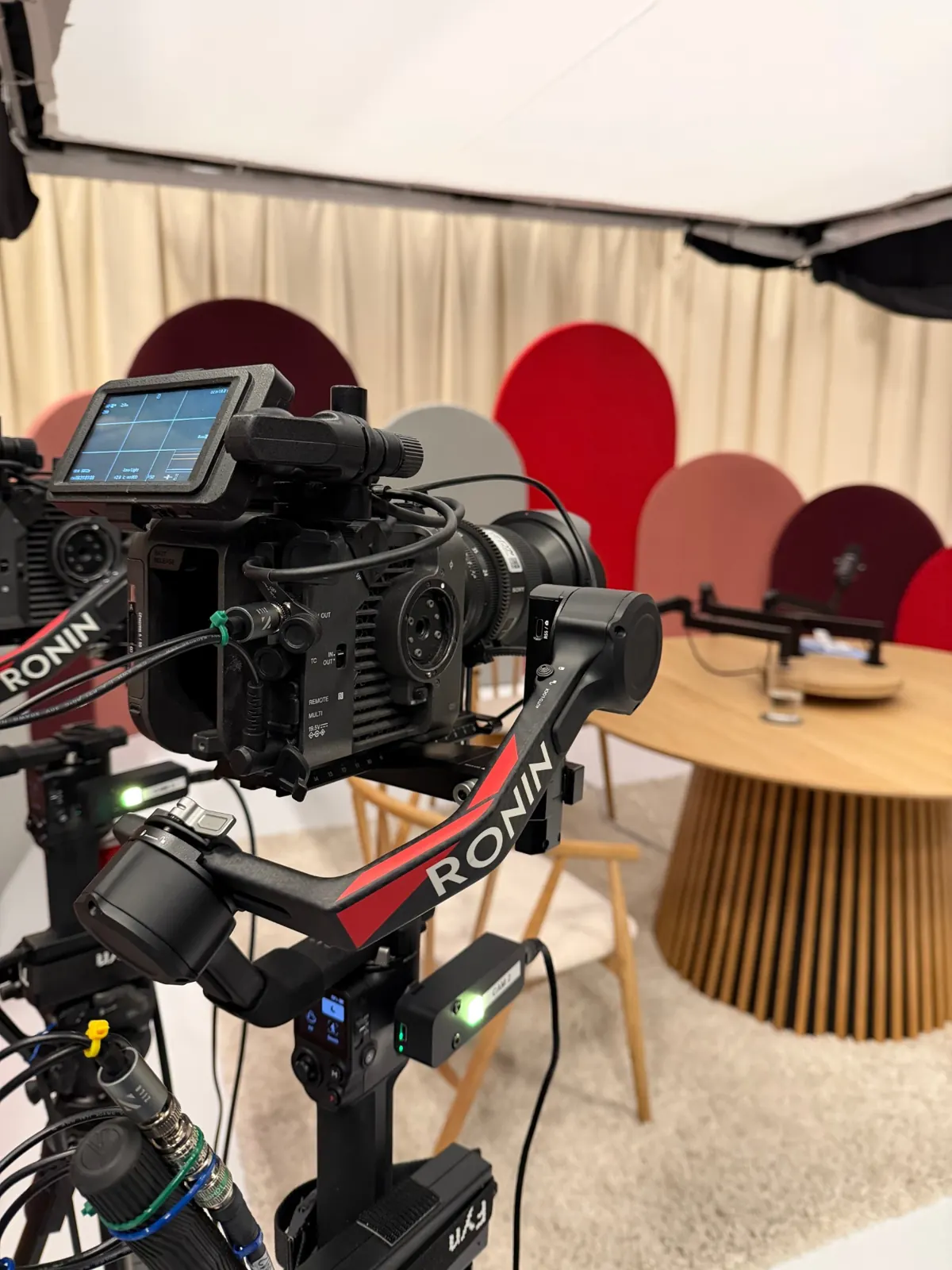Fjernstyrede kameraer på gimbal